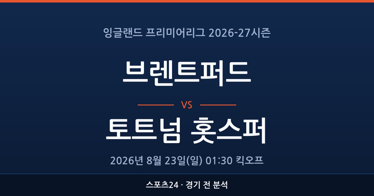 EPL 브렌트퍼드 대 토트넘 홋스퍼 경기 전 분석을 표시한 스포츠24 그래픽